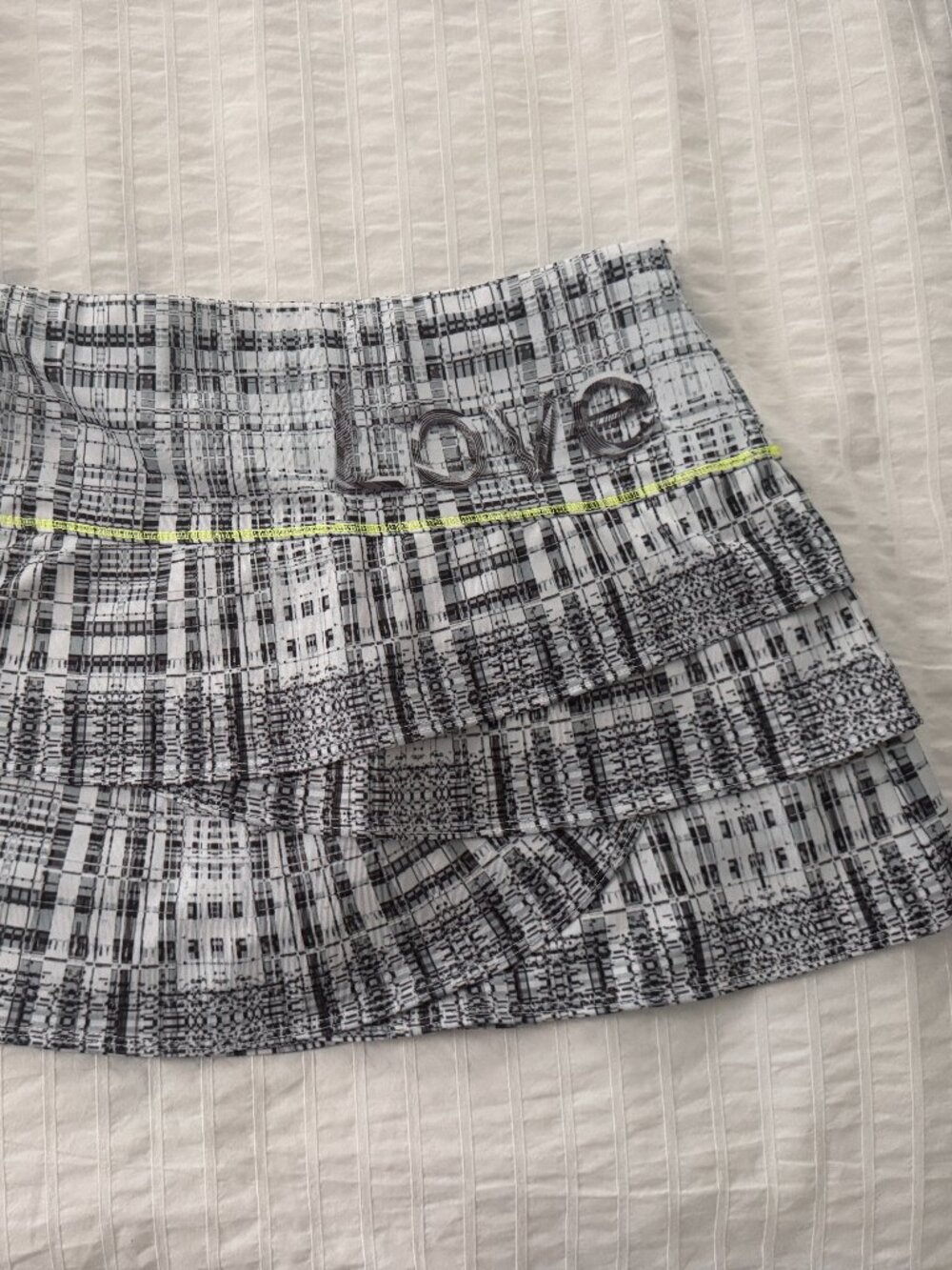 Lucky in Love Tennis Skirt — White & Gray | Size XS | Like New | Pickleball - Picture 2 of 7